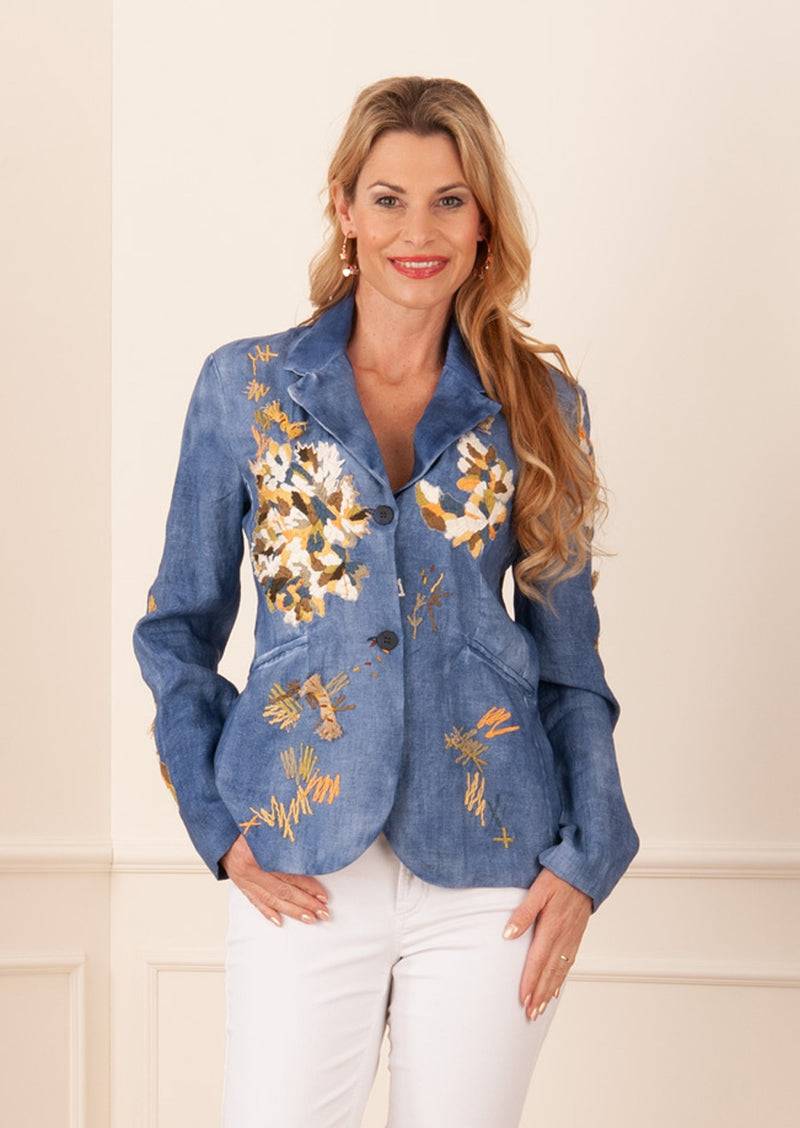 Avant Toi Blazer Blau | Multicolor Rabatt