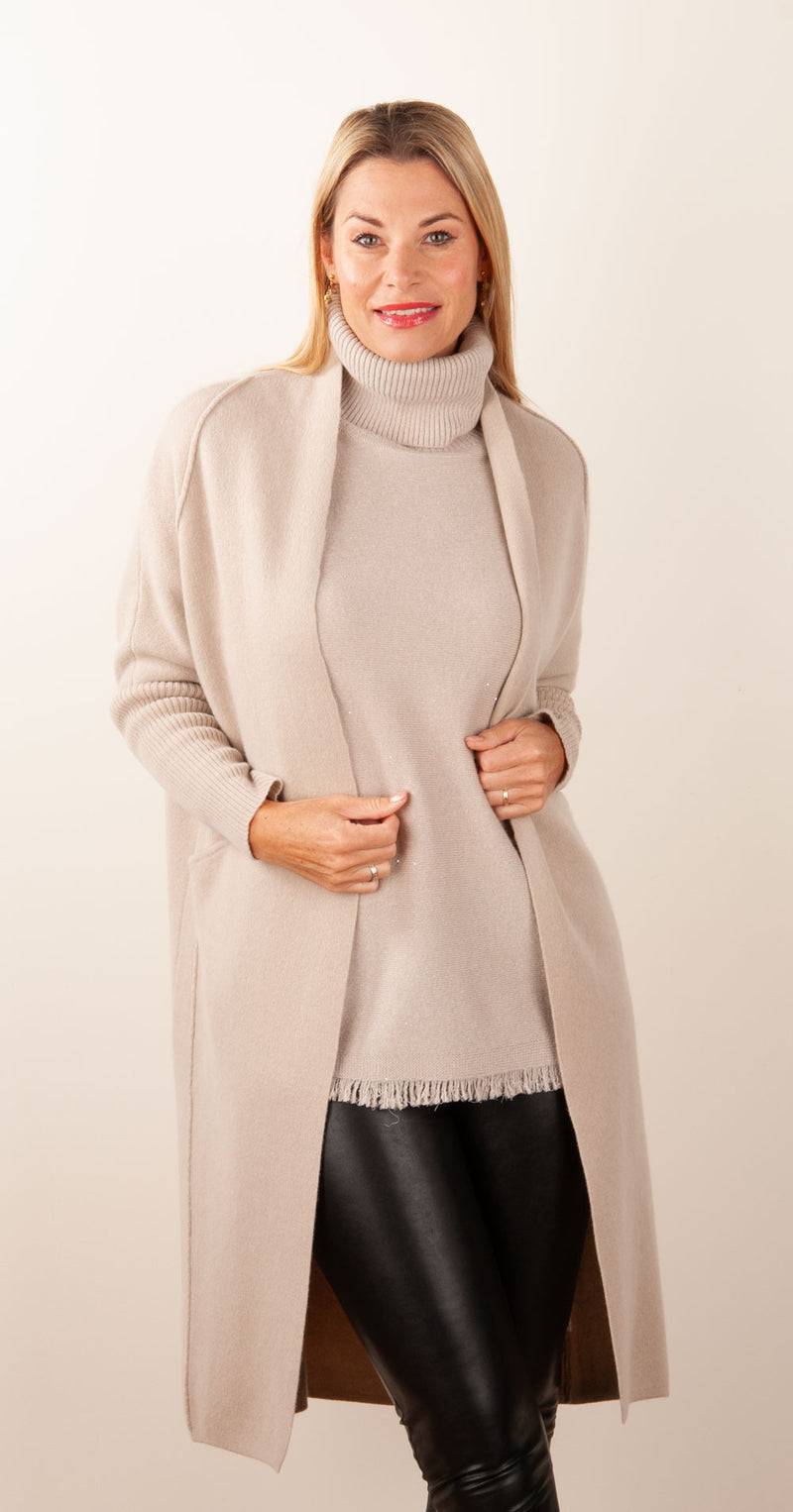 Philo-Sofie Strickmantel Beige Lagerräumung