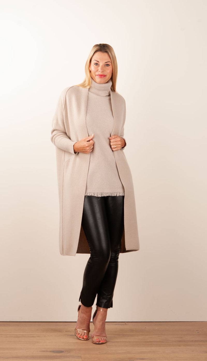 Philo-Sofie Strickmantel Beige Lagerräumung