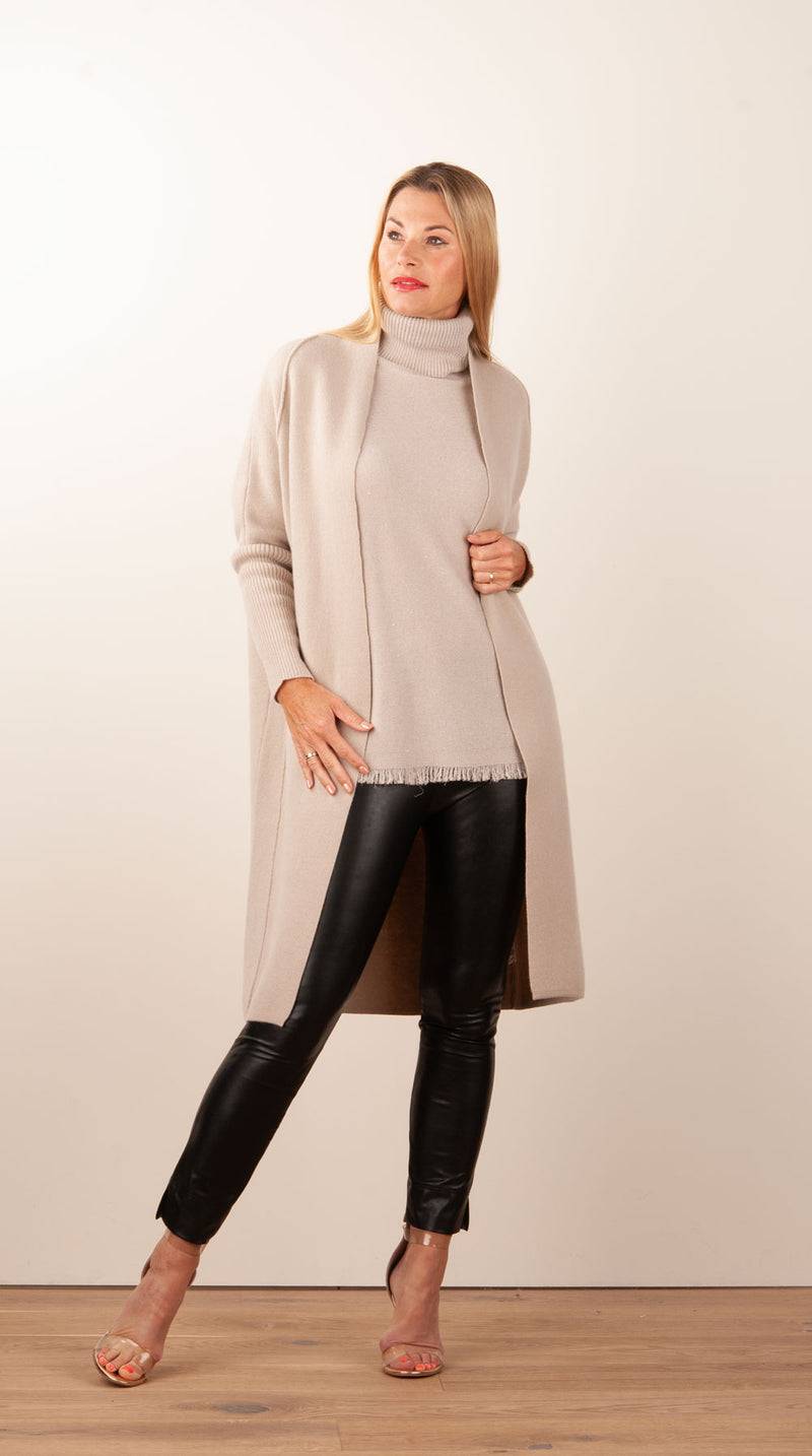 Philo-Sofie Strickmantel Beige Lagerräumung