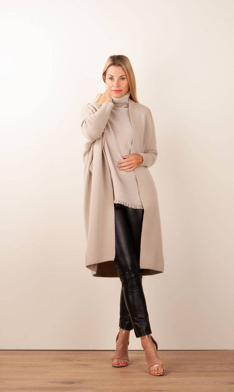 Philo-Sofie Strickmantel Beige Lagerräumung