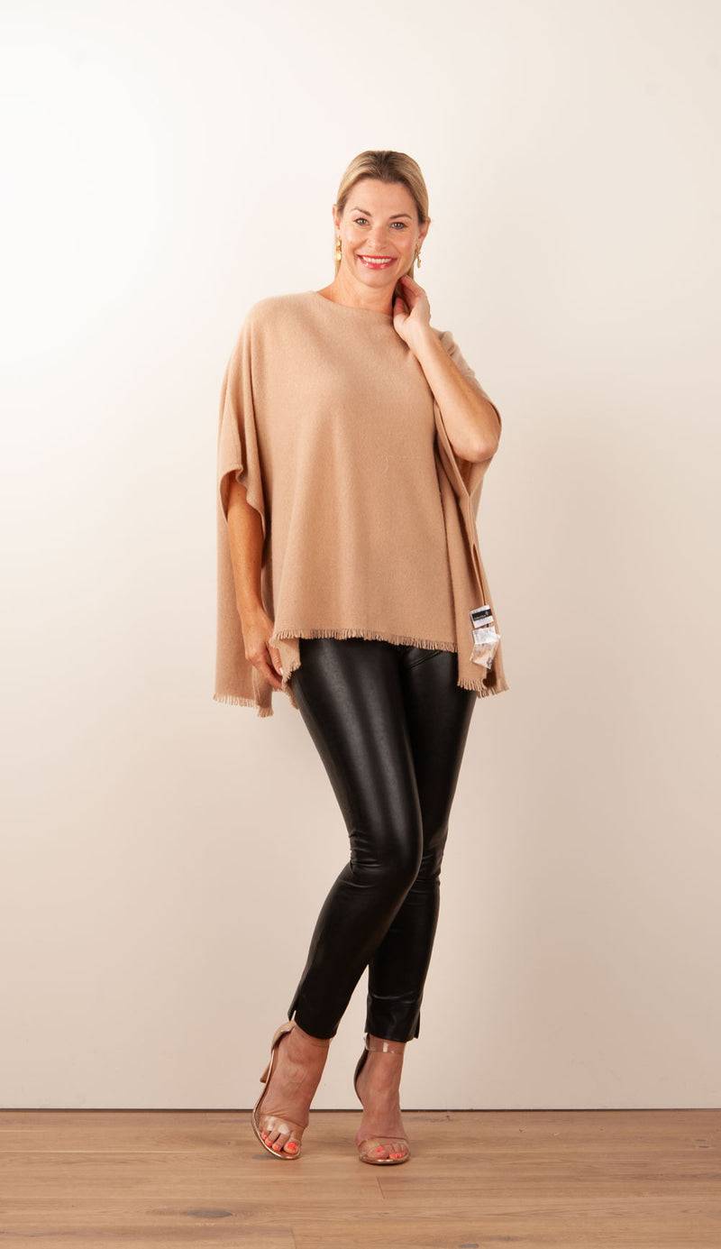 fleur Kaschmir Pullover Camel Neueste Mode