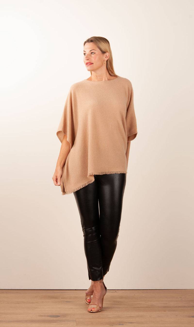 fleur Kaschmir Pullover Camel Neueste Mode