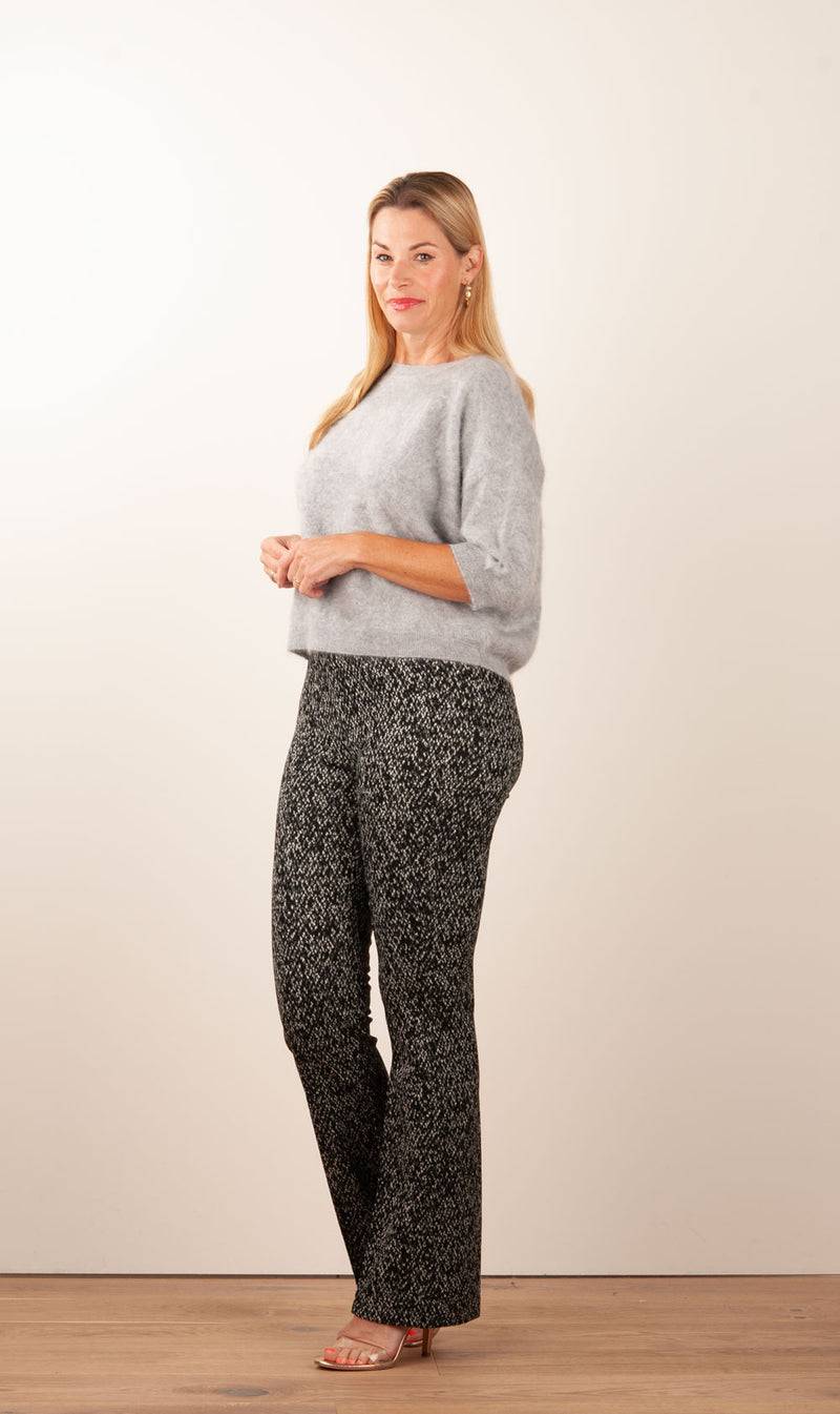 fleur Kaschmir Pullover Melange Grau Neuheiten