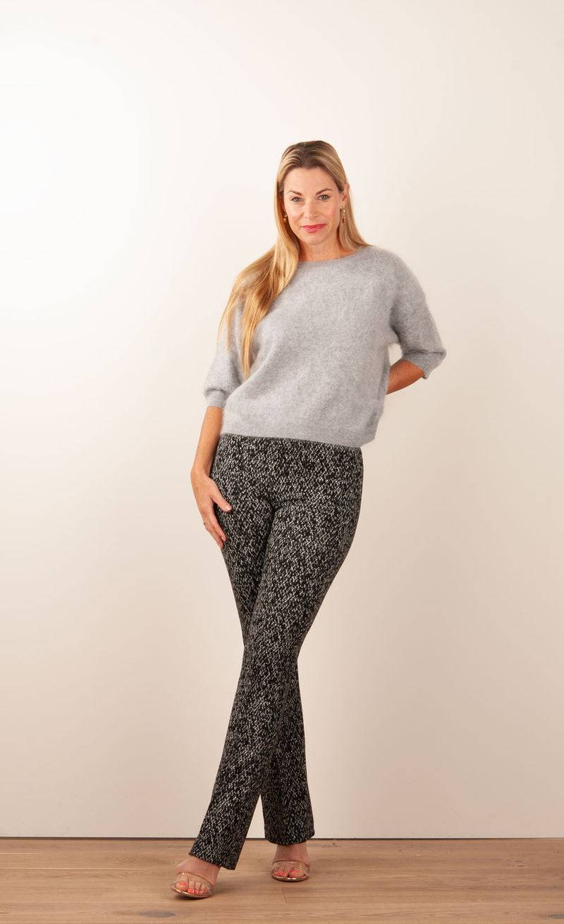 fleur Kaschmir Pullover Melange Grau Neuheiten