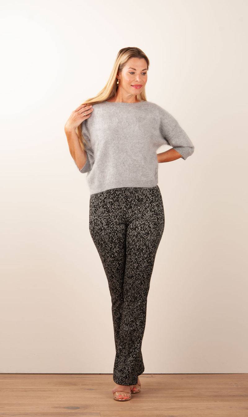 fleur Kaschmir Pullover Melange Grau Neuheiten
