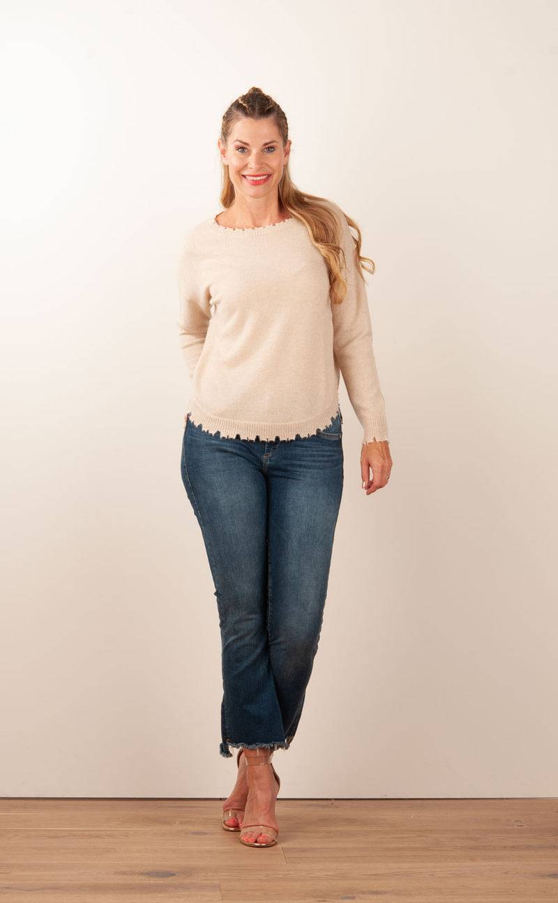 Kujten Kaschmir Pullover Beige Letzte 3 Tage