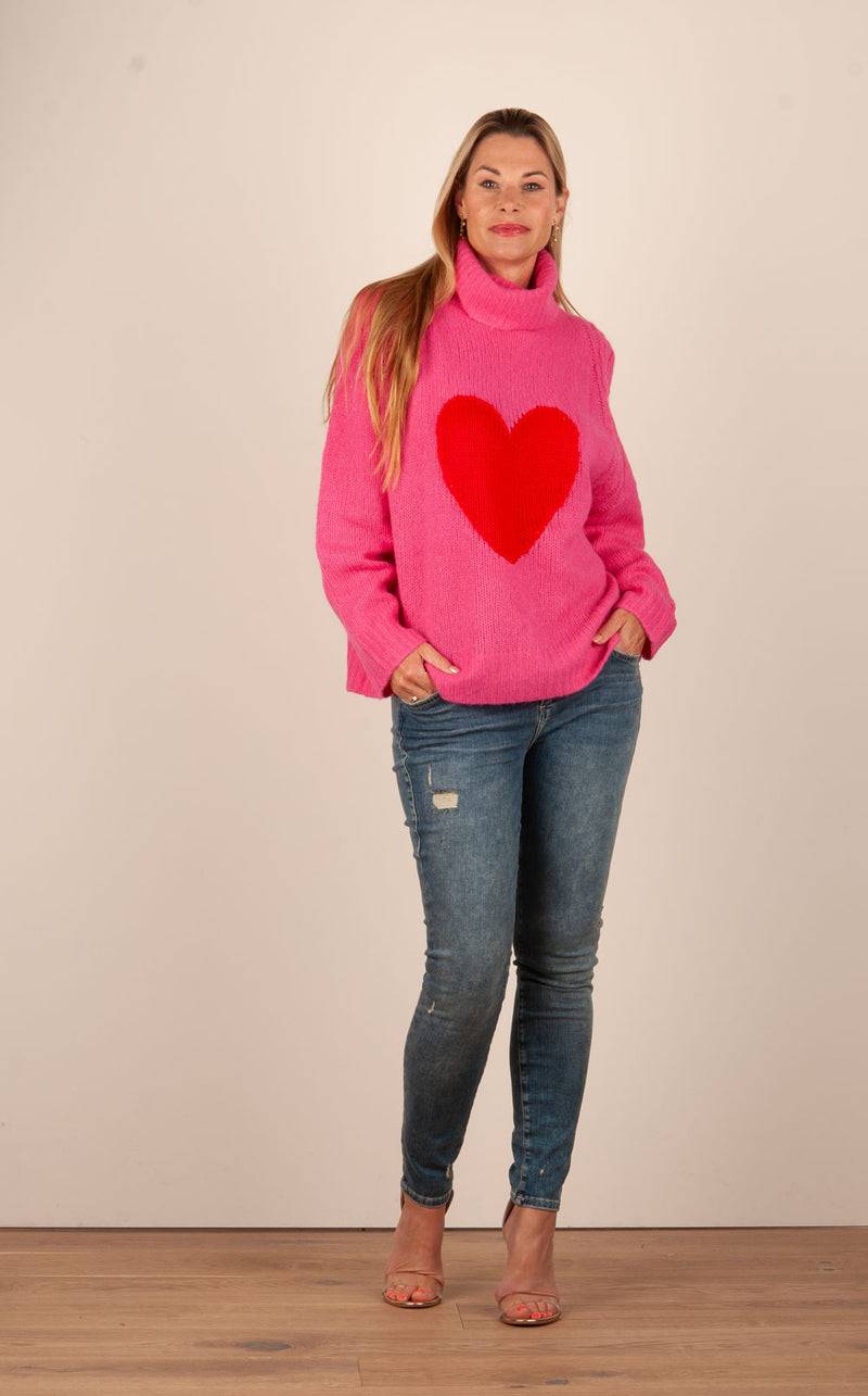 Grace Pullover Pink | Rot Vierteljährliche Förderung