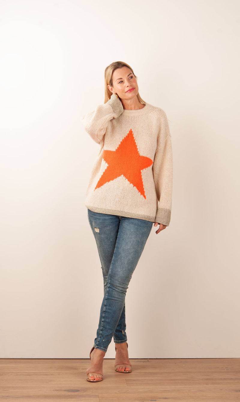 Grace Pullover Beige | Orange Bis zu 55% Rabatt