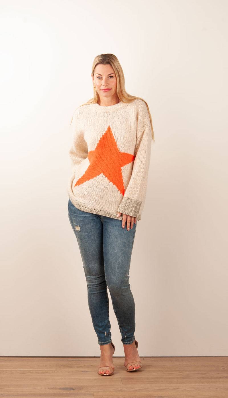 Grace Pullover Beige | Orange Bis zu 55% Rabatt