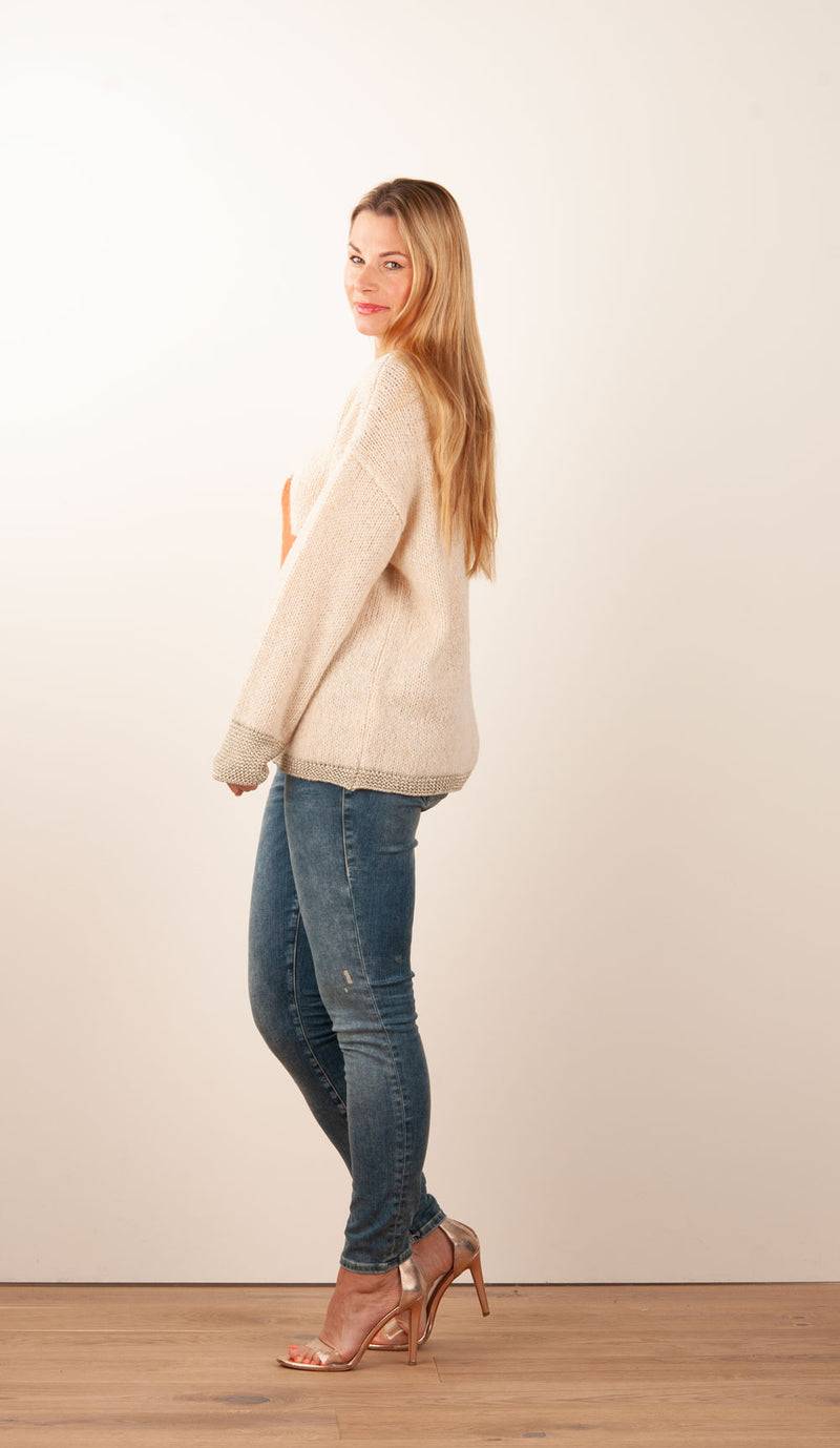 Grace Pullover Beige | Orange Bis zu 55% Rabatt