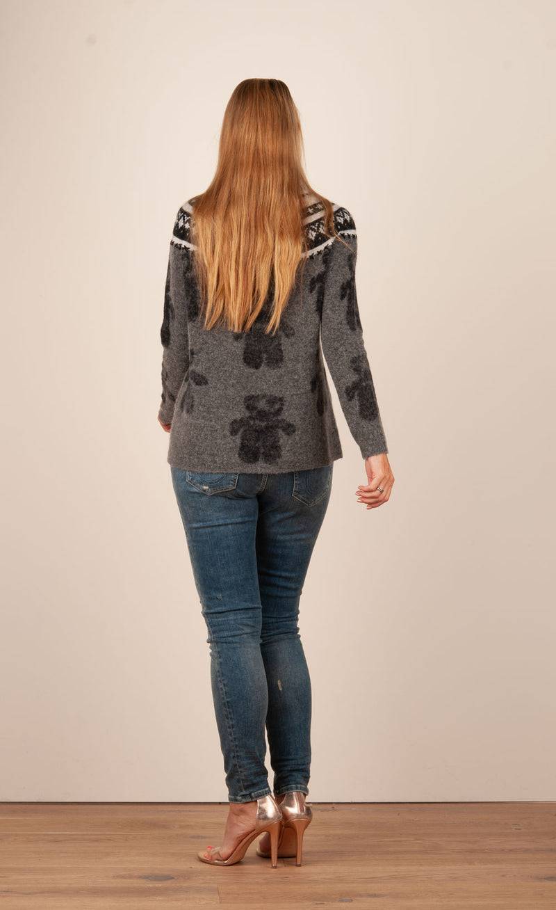 Grace Pullover Grau | Schwarz | Weiß Super Rabatt