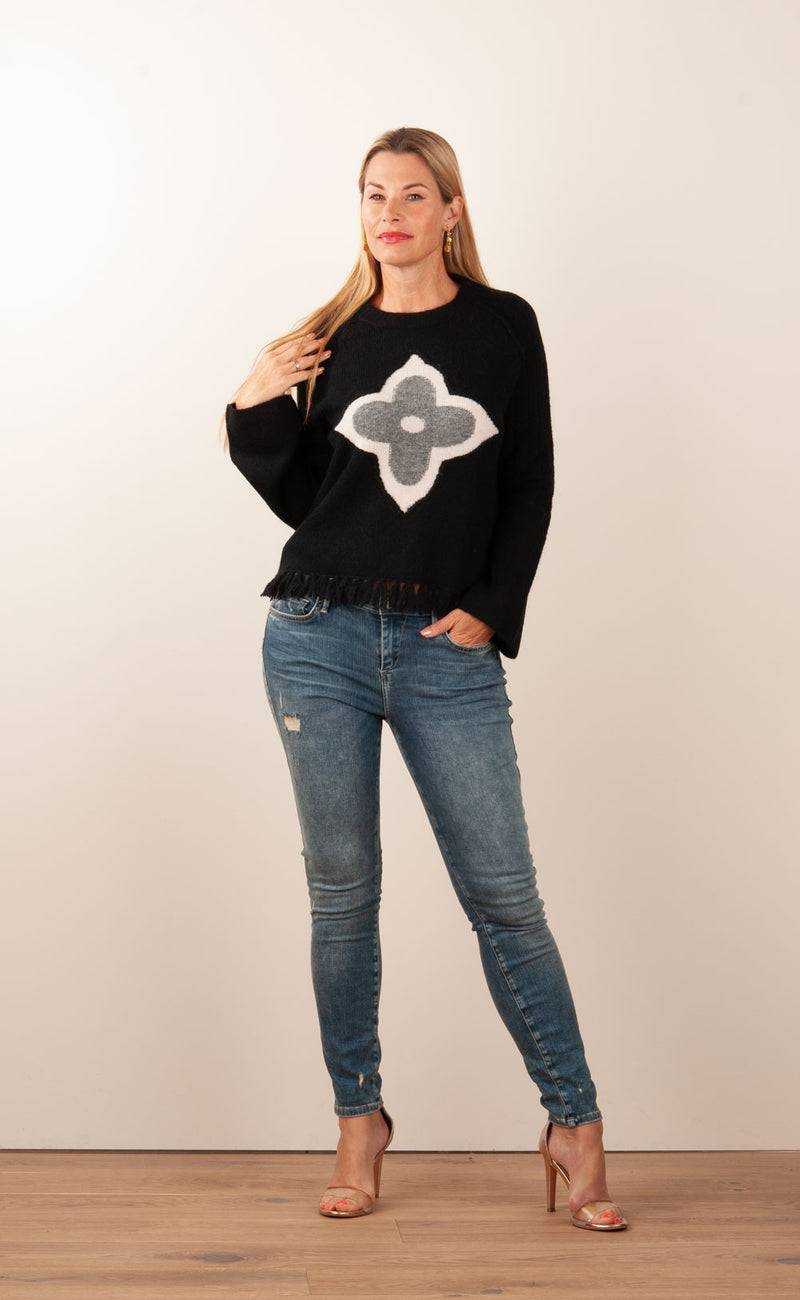 Grace Pullover Schwarz | Weiß | Grau Clearance-Verkauf