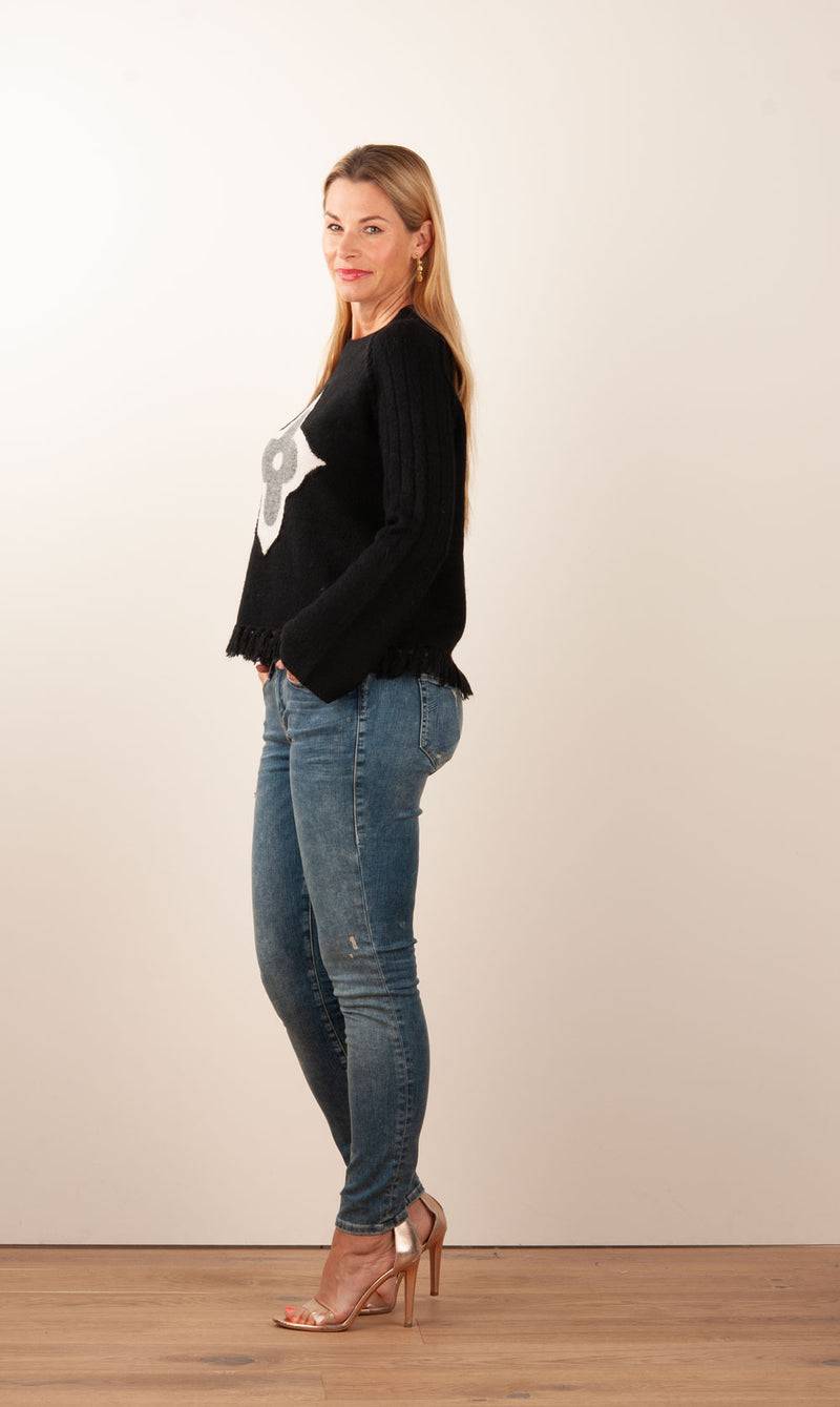 Grace Pullover Schwarz | Weiß | Grau Clearance-Verkauf