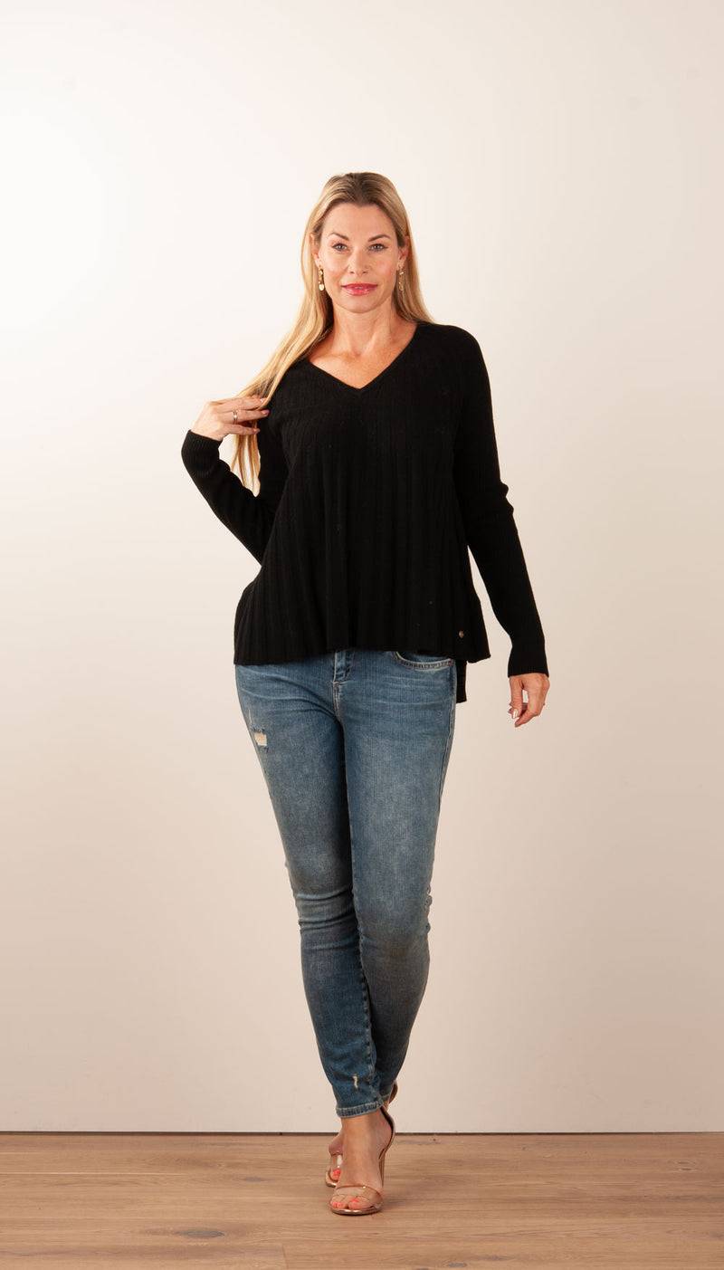 Grace Pullover Schwarz Kostenloser Versand international