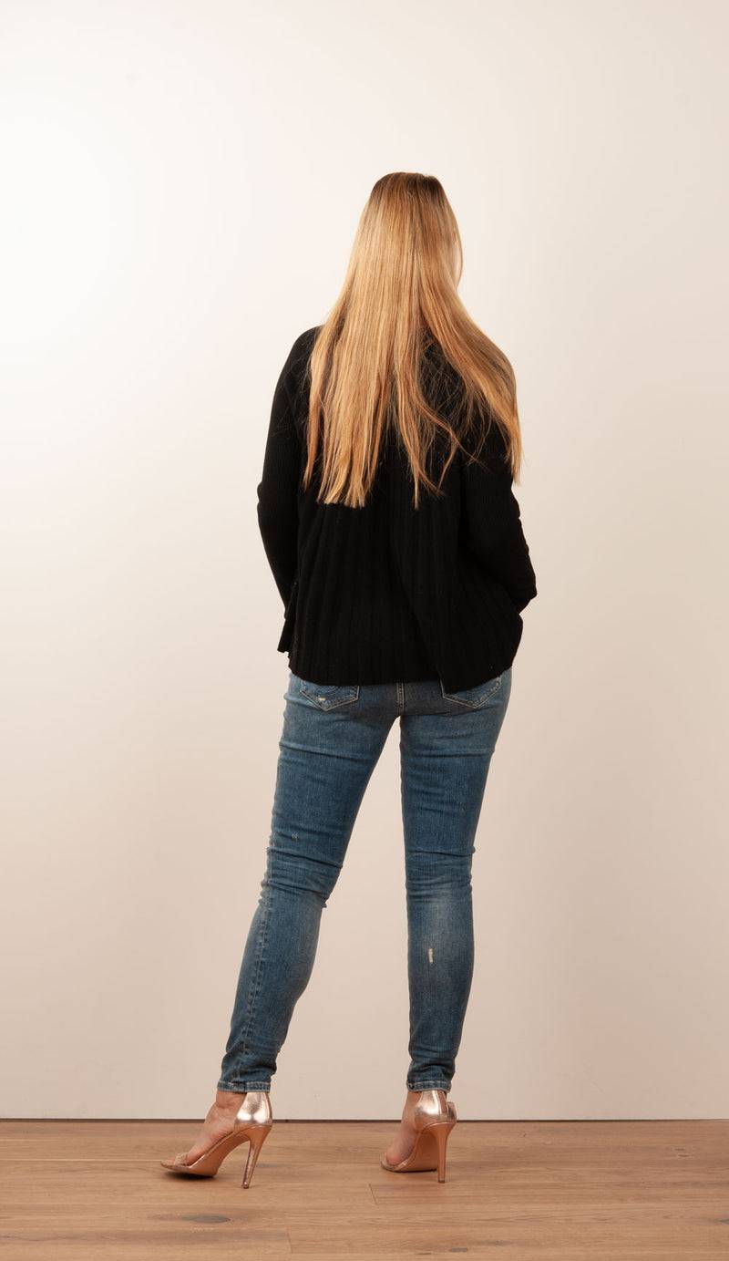 Grace Pullover Schwarz Kostenloser Versand international