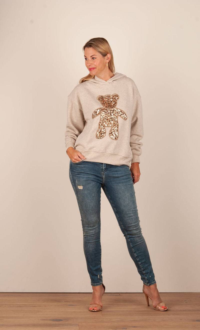 Grace Sweatshirt „Teddybär“ Beige Fabrikladen