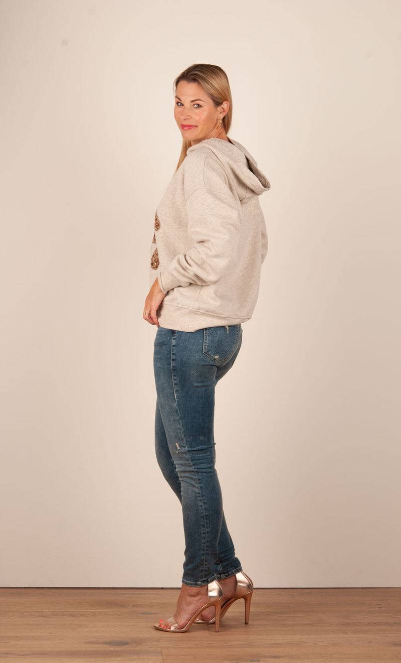 Grace Sweatshirt „Teddybär“ Beige Fabrikladen