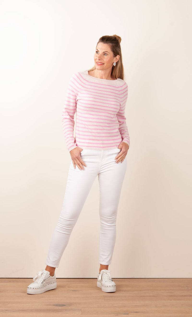 fleur Kaschmir Pullover Beige | Rosa 2025