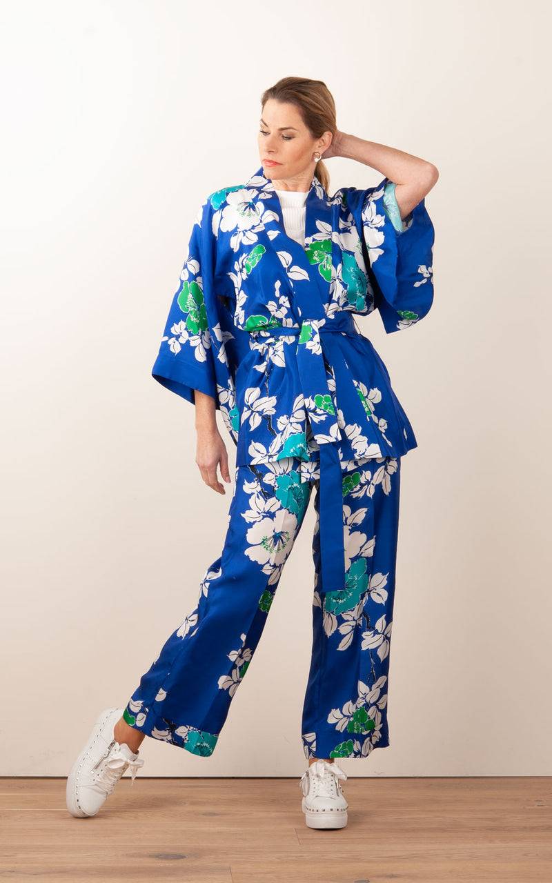 Hose „Shine“ Blau | Multicolor im Angebot