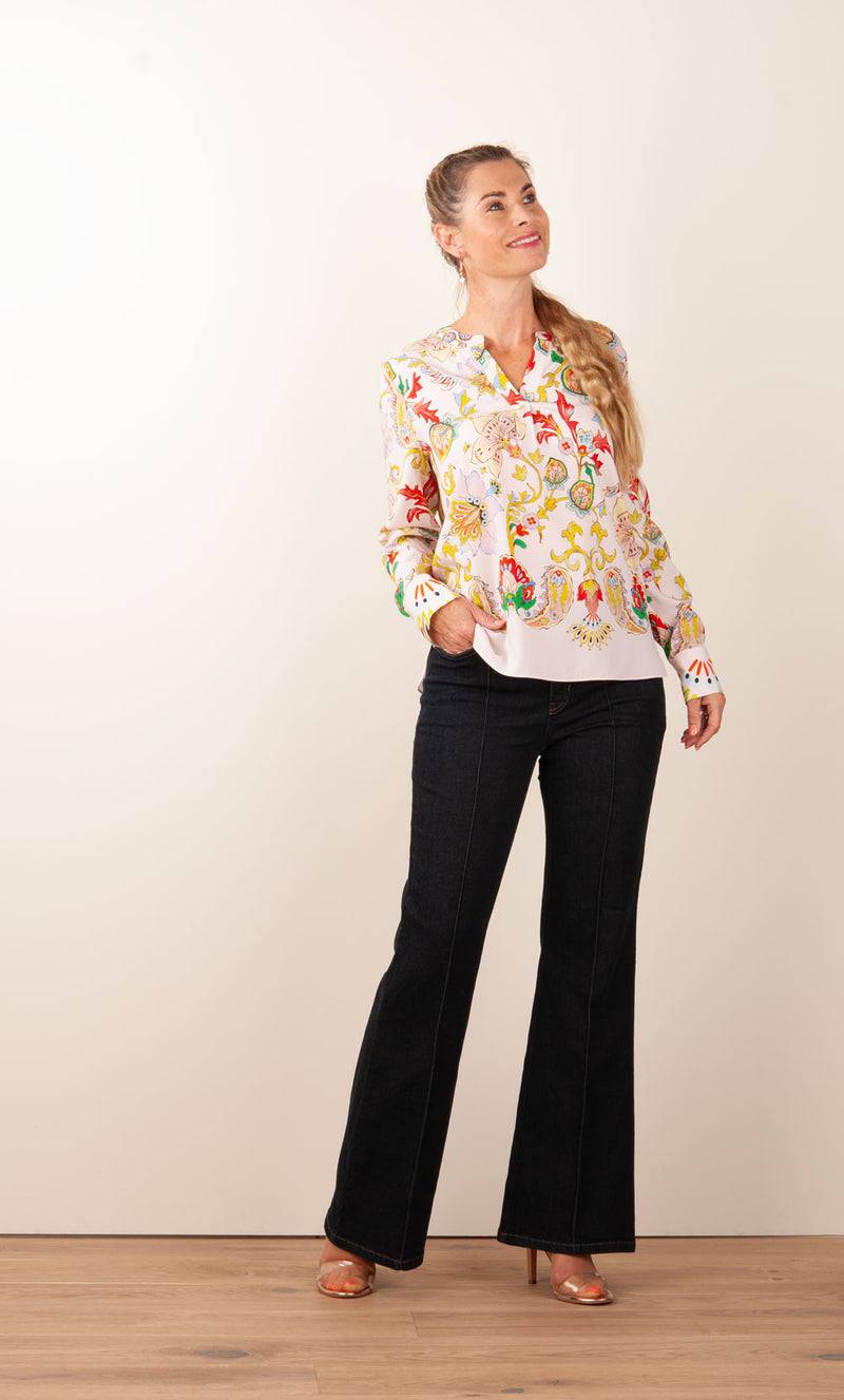 Herzensangelegenheit Bluse Puder | Multicolor Weihnachtsangebot