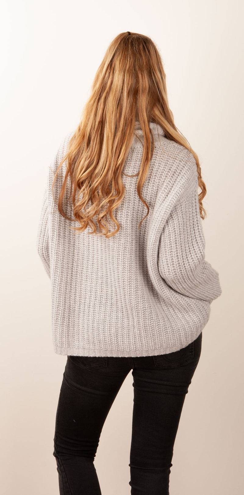 Simone Bruns Pullover Melange Grau Heißer Verkauf