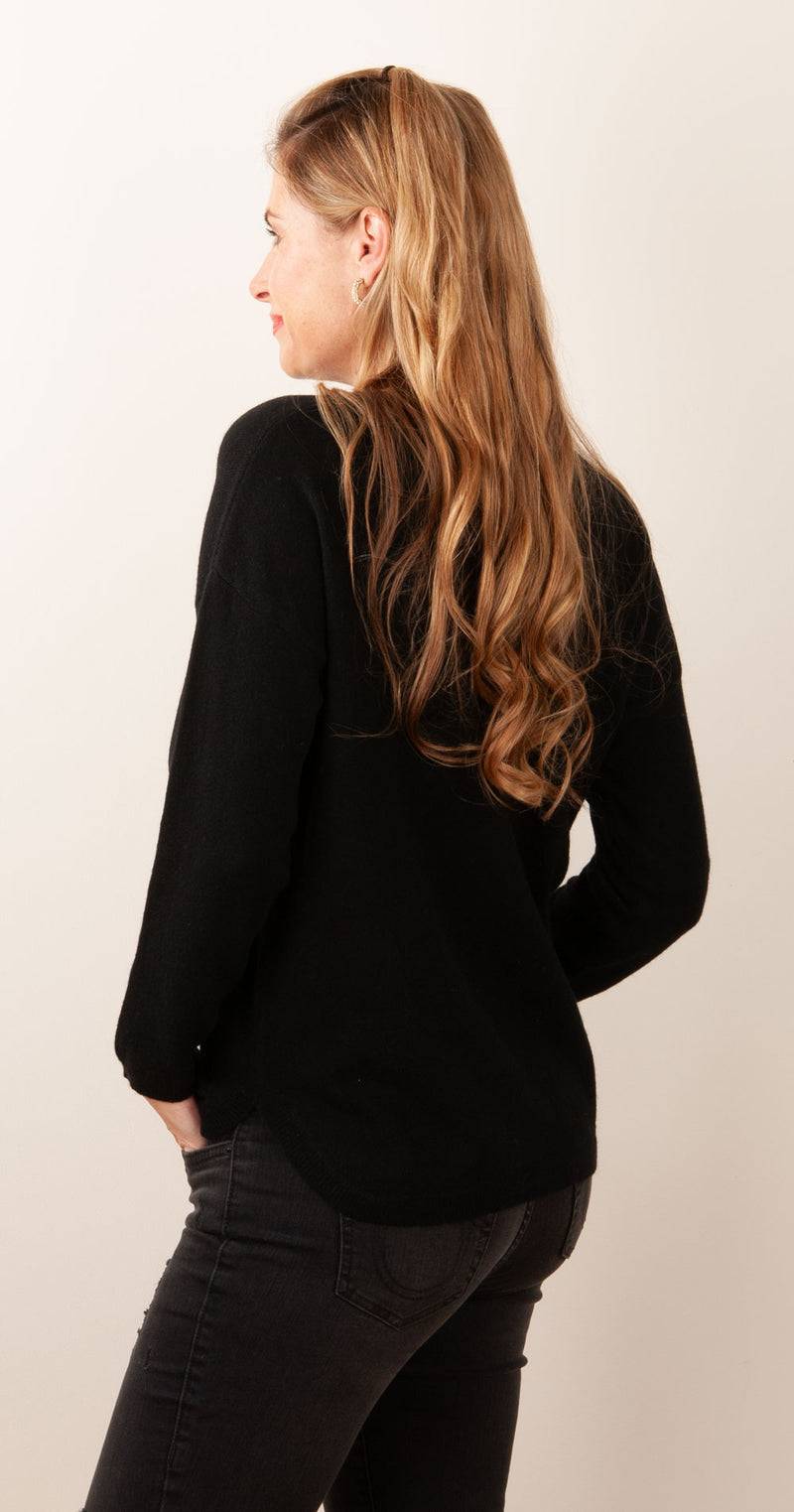 Blossom & Co. Kaschmir Pullover Schwarz Riesige Ersparnisse