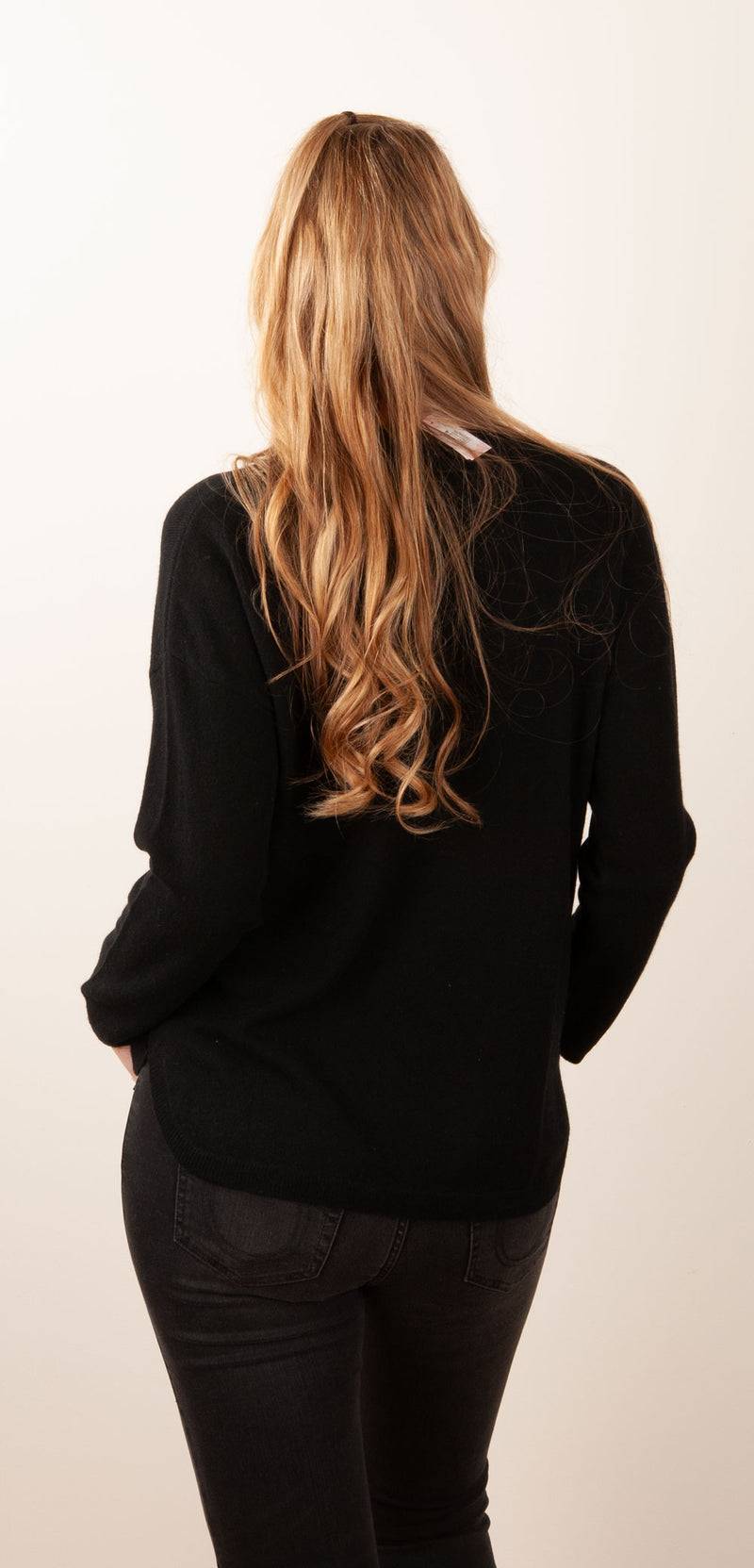 Blossom & Co. Kaschmir Pullover Schwarz Riesige Ersparnisse