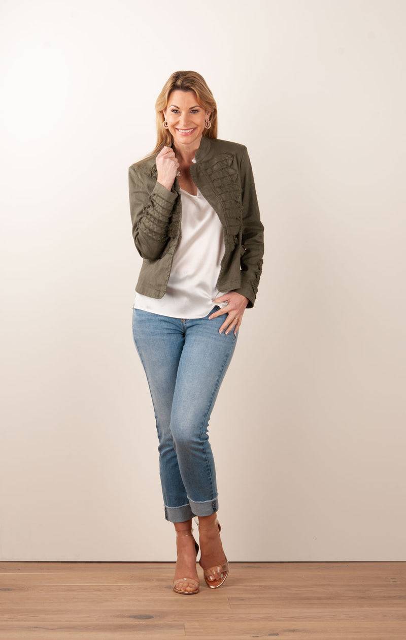Cambio Jeans „Pina“ Blau Sonderangebot der Fabrik