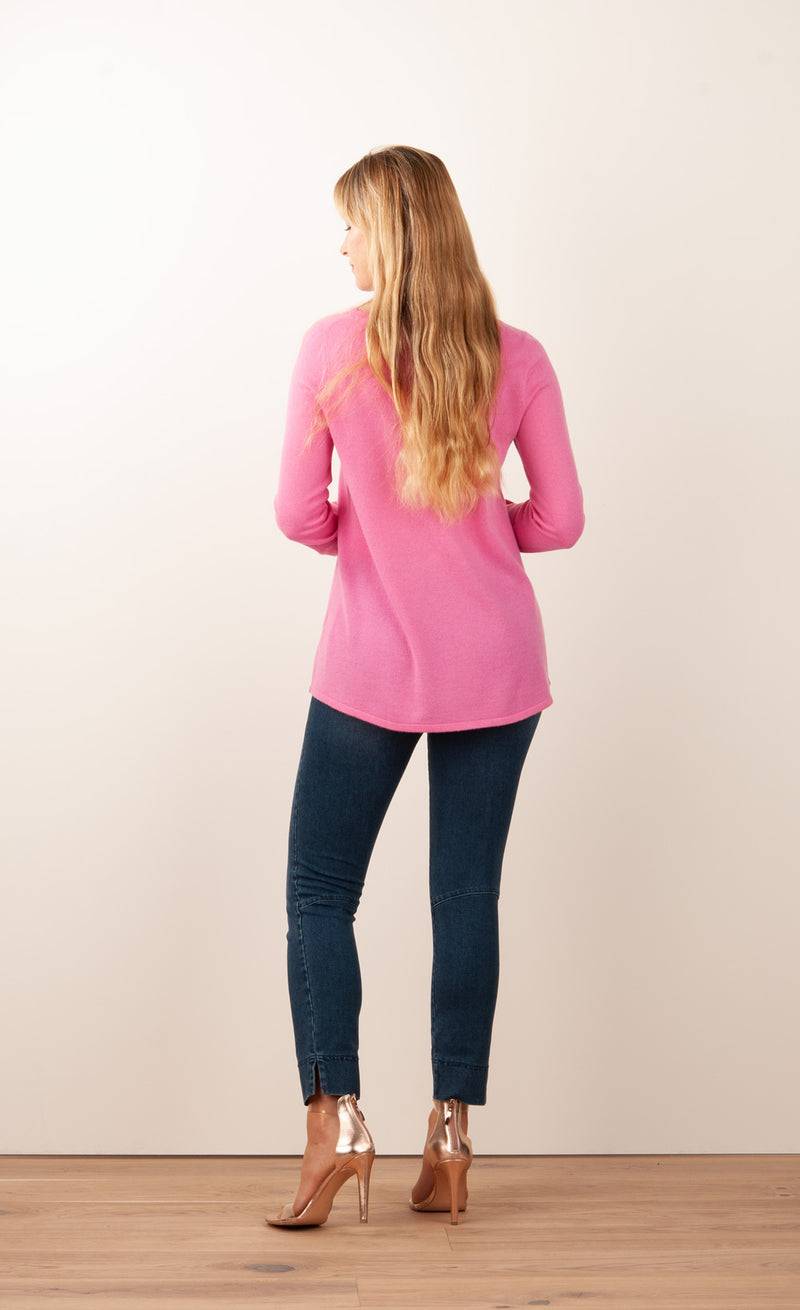 fleur Kaschmir Pullover Rosa Super Rabatt