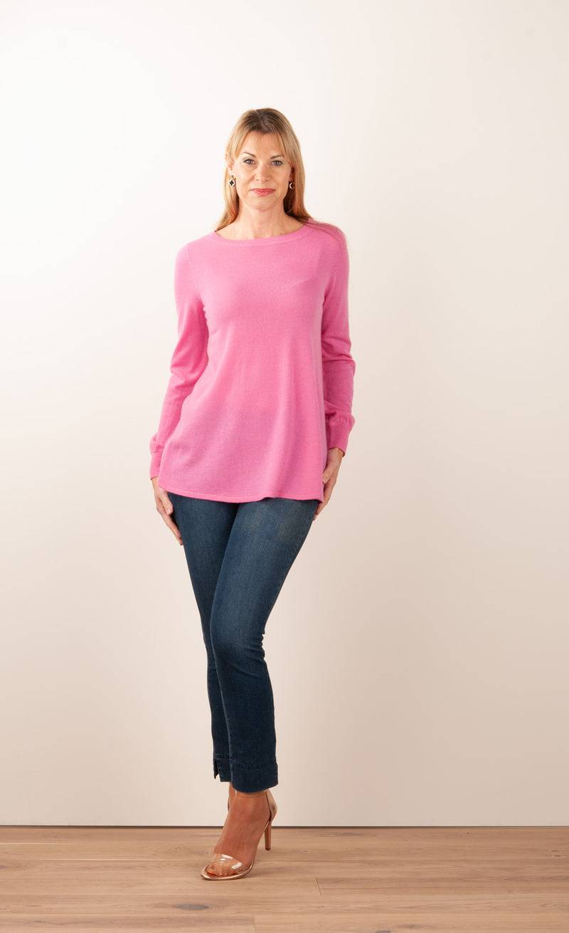 fleur Kaschmir Pullover Rosa Super Rabatt