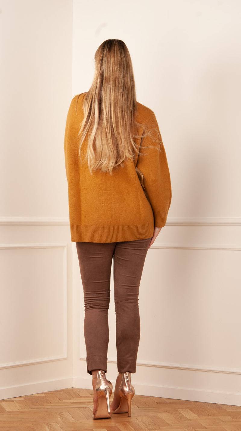 Rosa & Me Pullover Curry Kostenloser Versand international