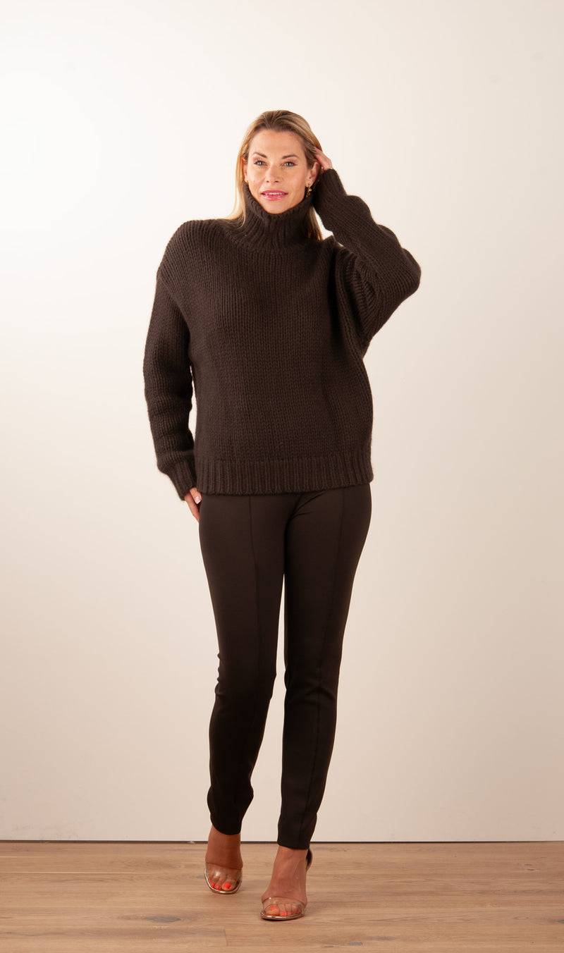 Seductive Hose „Eveline“ Dunkelbraun Sonderangebot