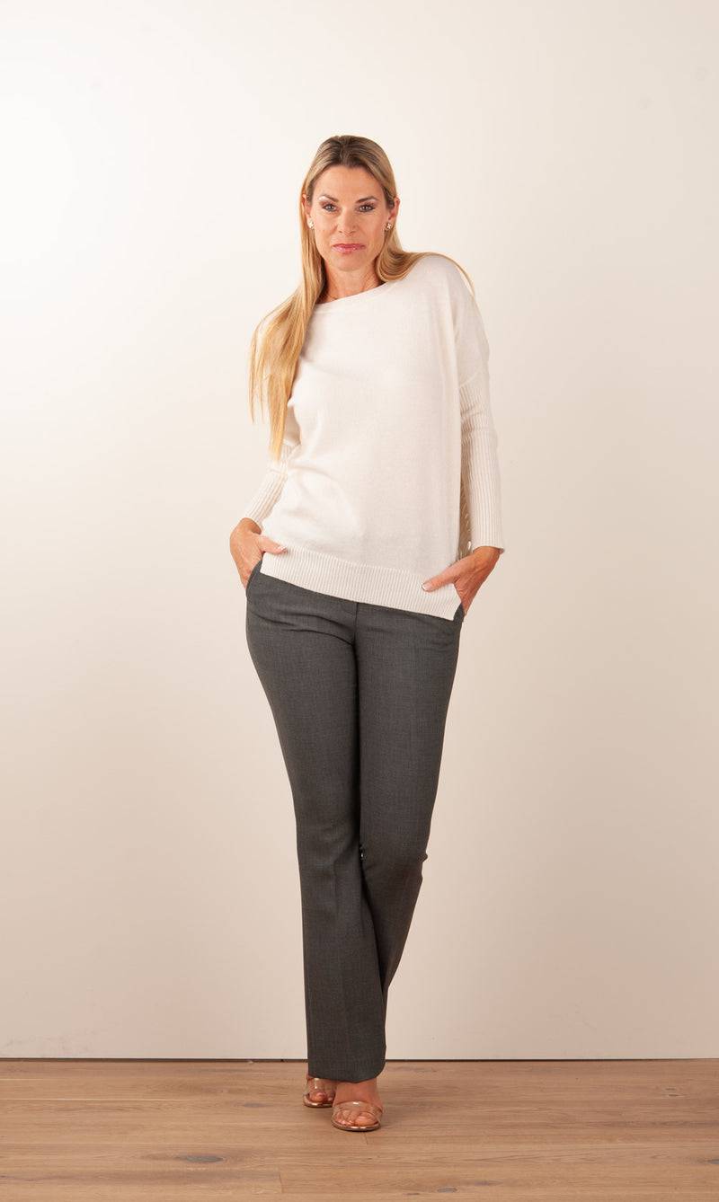 Seductive Hose „Caro“ Melange Grau Preisnachlass