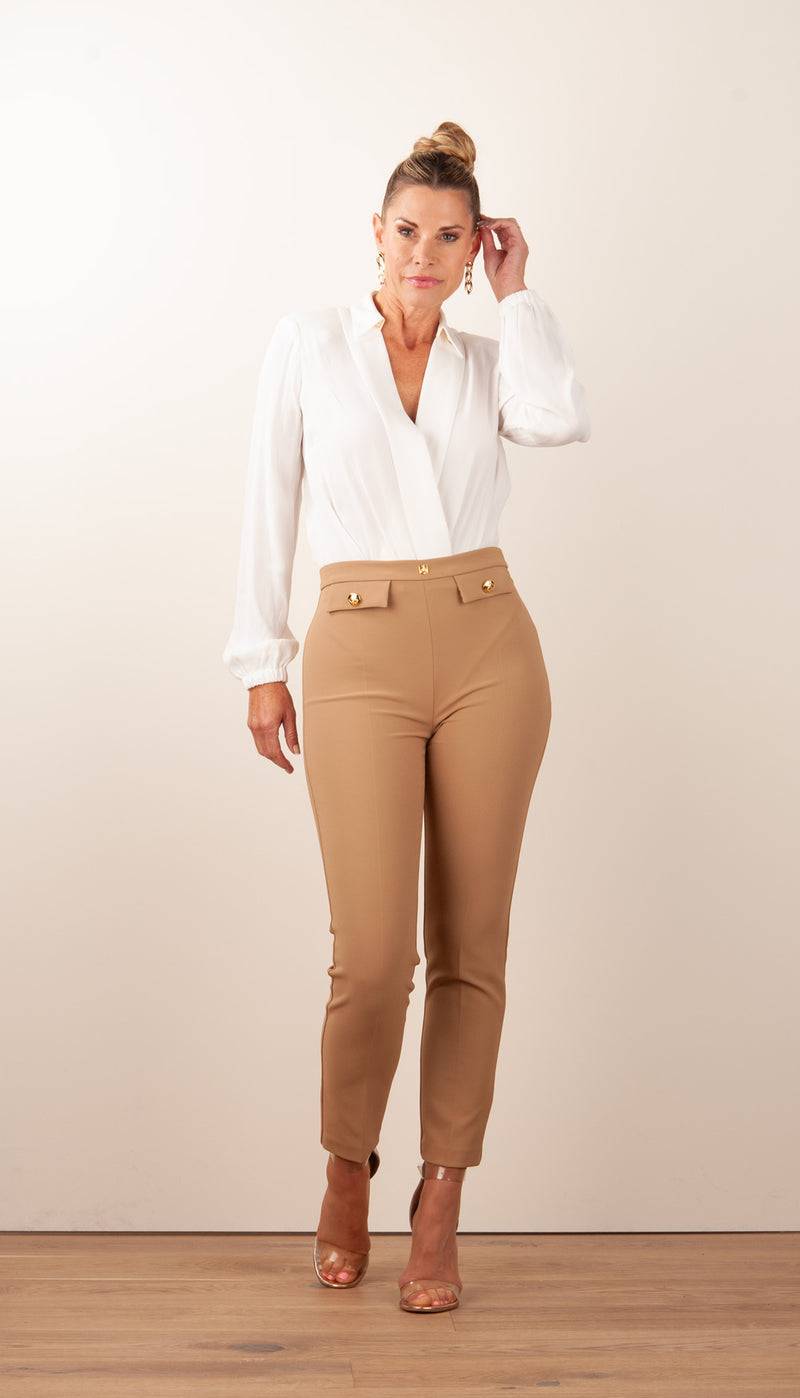 Elisabetta Franchi Body-Bluse „Daily“ Weiß Blitzangebot