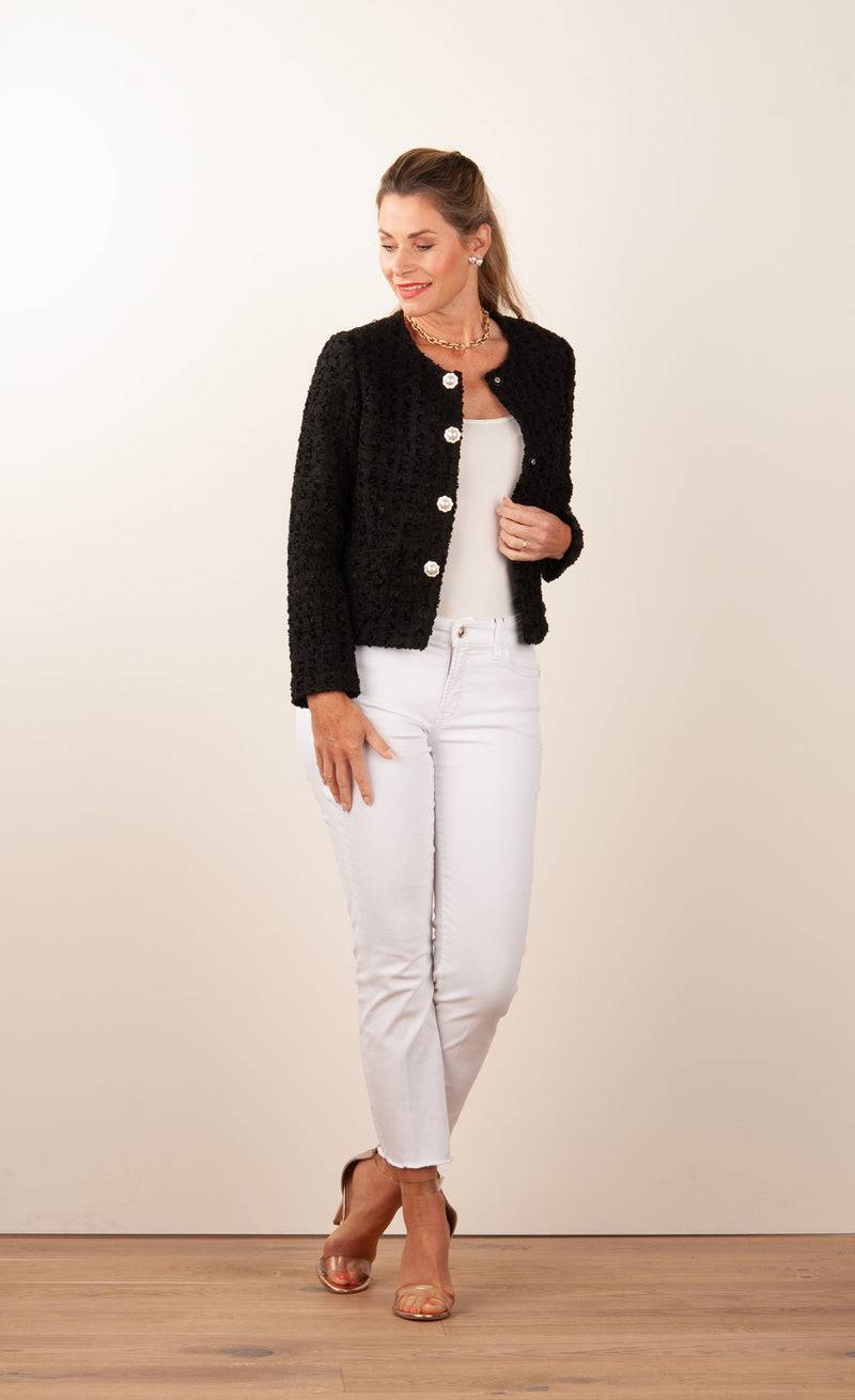 fleur Jacke Schwarz Kostenlose Rückgabe