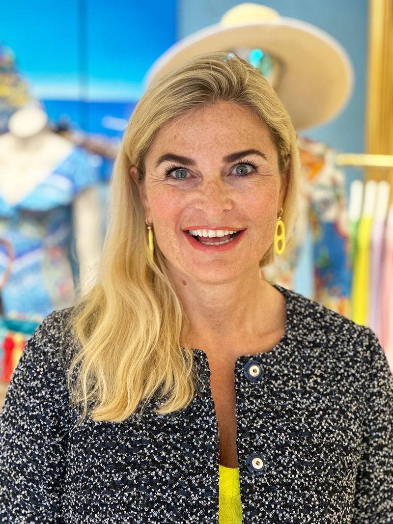 fleur Bouclé Jacke Dunkelblau | Multicolor Zeitbegrenzte Promotion