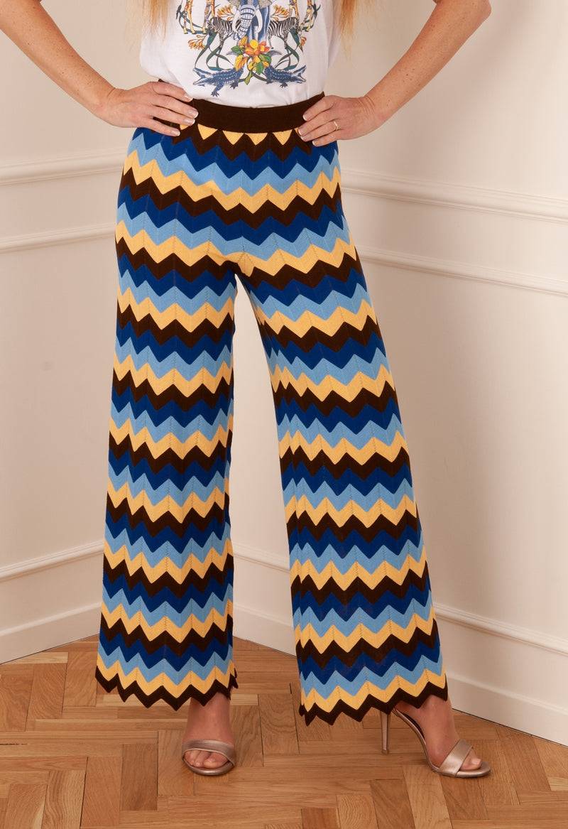 M Missoni Hose „ZickZack“ Multicolor Im Verkauf