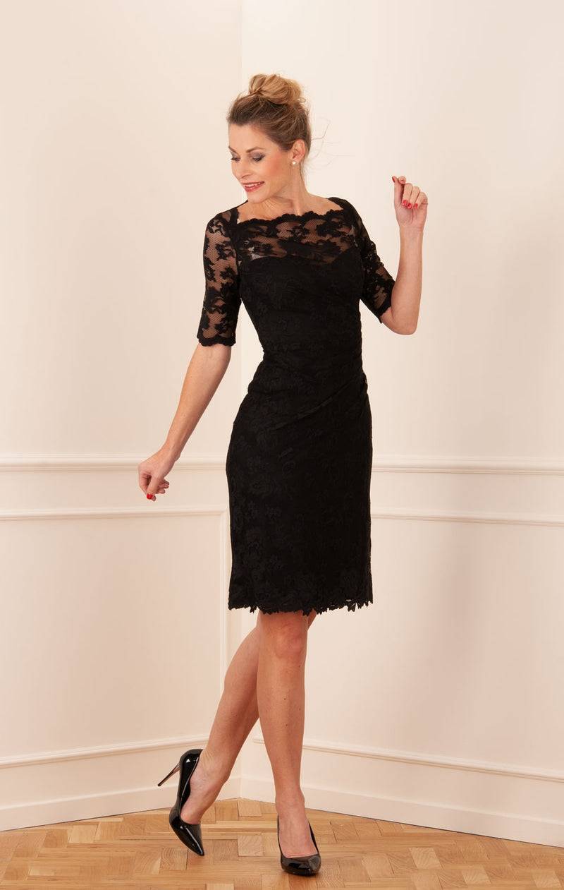 Olvi´s Spitzenkleid Schwarz Auslauf
