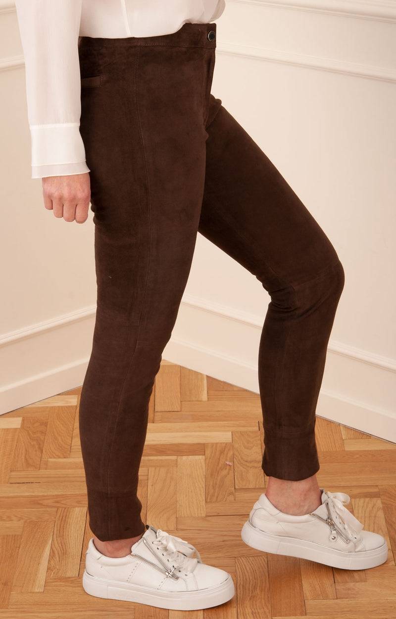 Steven K Lederhose Espresso im Angebot