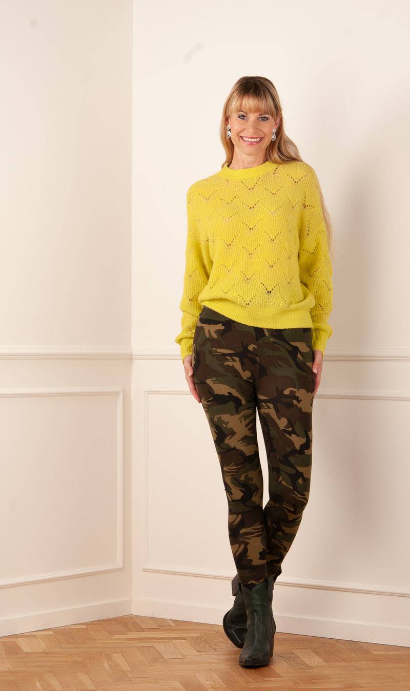 Candy Leggings „Camouflage“ Oliv | Braun Jubiläumsangebot