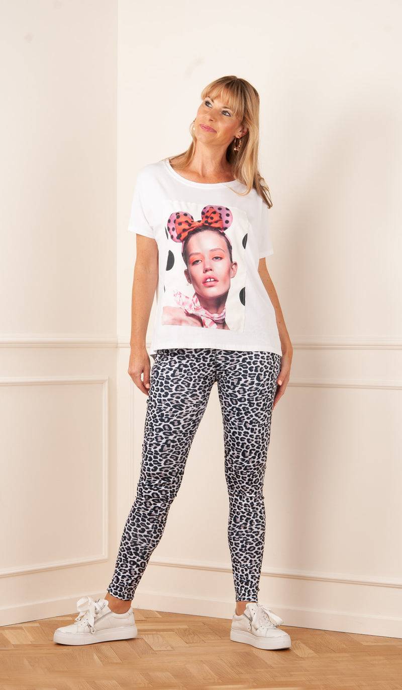 Candy Leggings „Leo“ Weiß | Taupe | Schwarz Neueste Mode