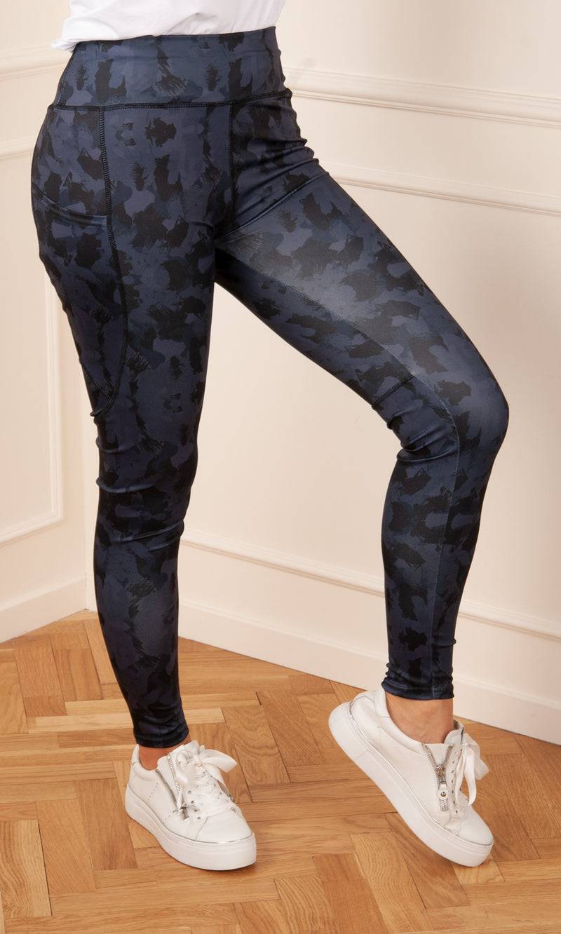 Candy Leggings „Camouflage“ Blau | Schwarz Online Outlet