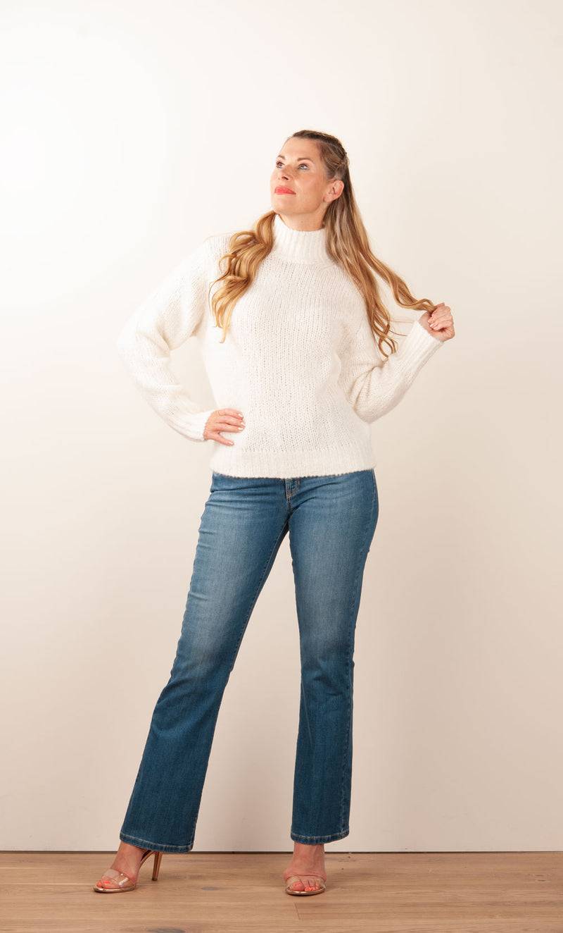 Kitted in Cashmere Kaschmir Pullover Offwhite Tägliche Deals