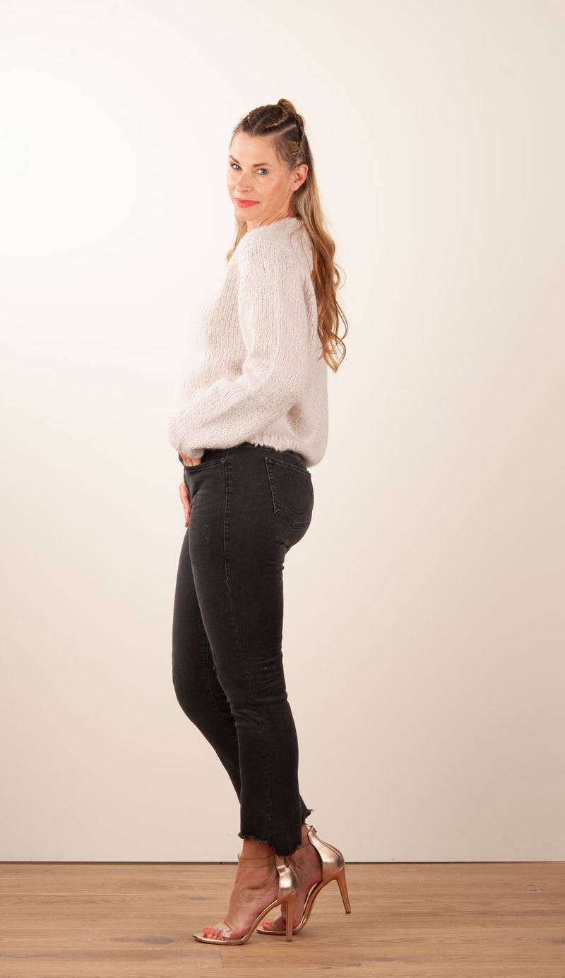 Kitted in Cashmere Kaschmir Pullover Hellbeige Wochenangebot