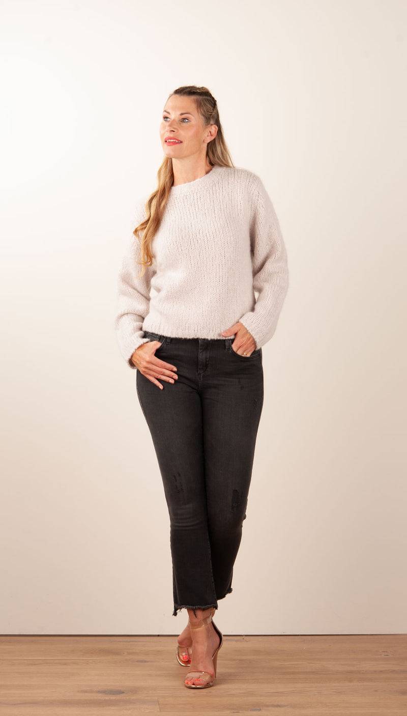 Kitted in Cashmere Kaschmir Pullover Hellbeige Wochenangebot