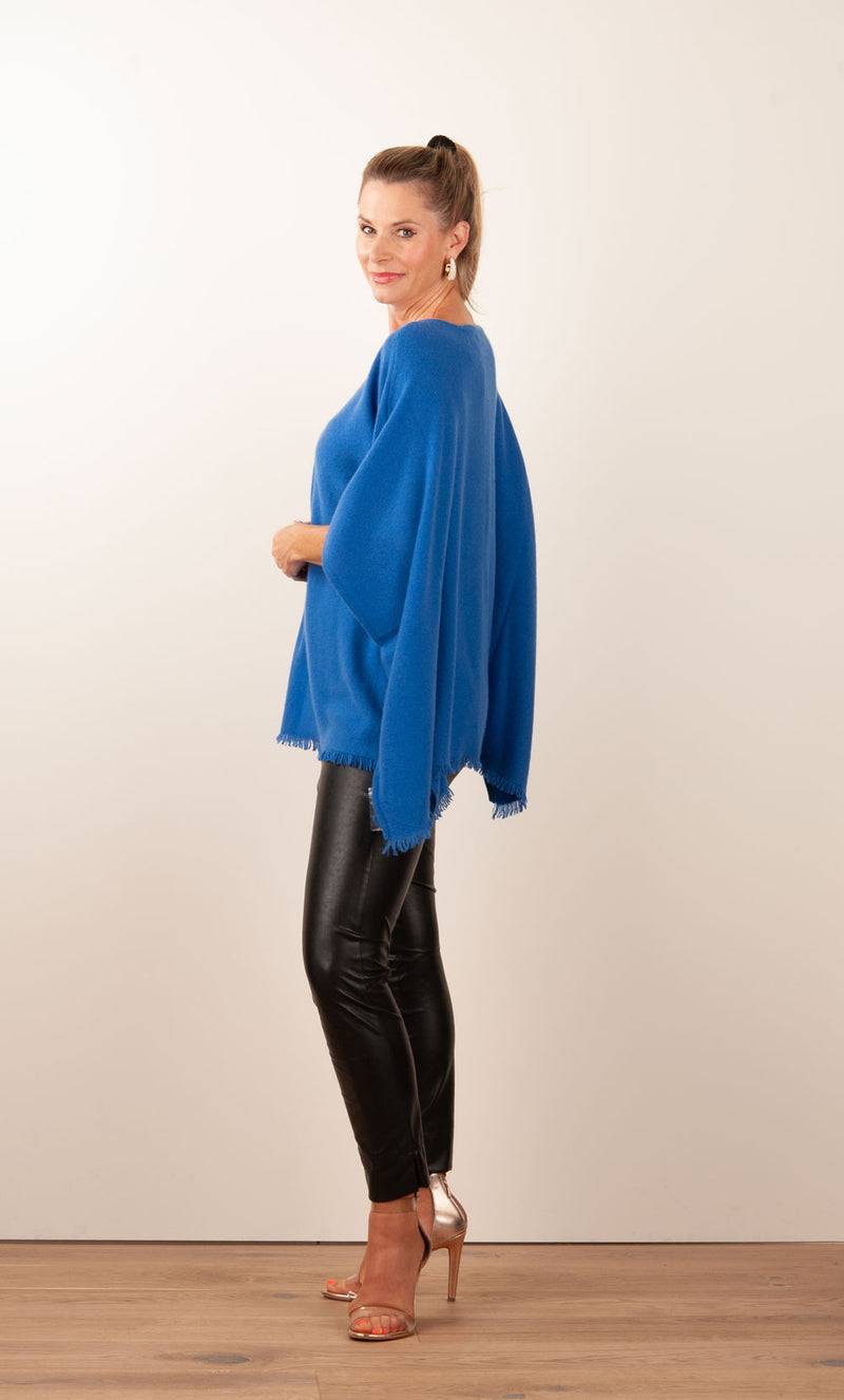 fleur Kaschmir Pullover Blau 50% Rabatt für begrenzte Zeit