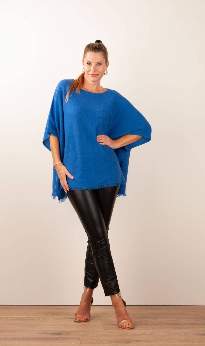 fleur Kaschmir Pullover Blau 50% Rabatt für begrenzte Zeit