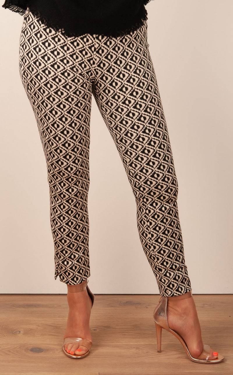 Seductive Hose „Sabrina“ Creme | Schwarz Auslauf