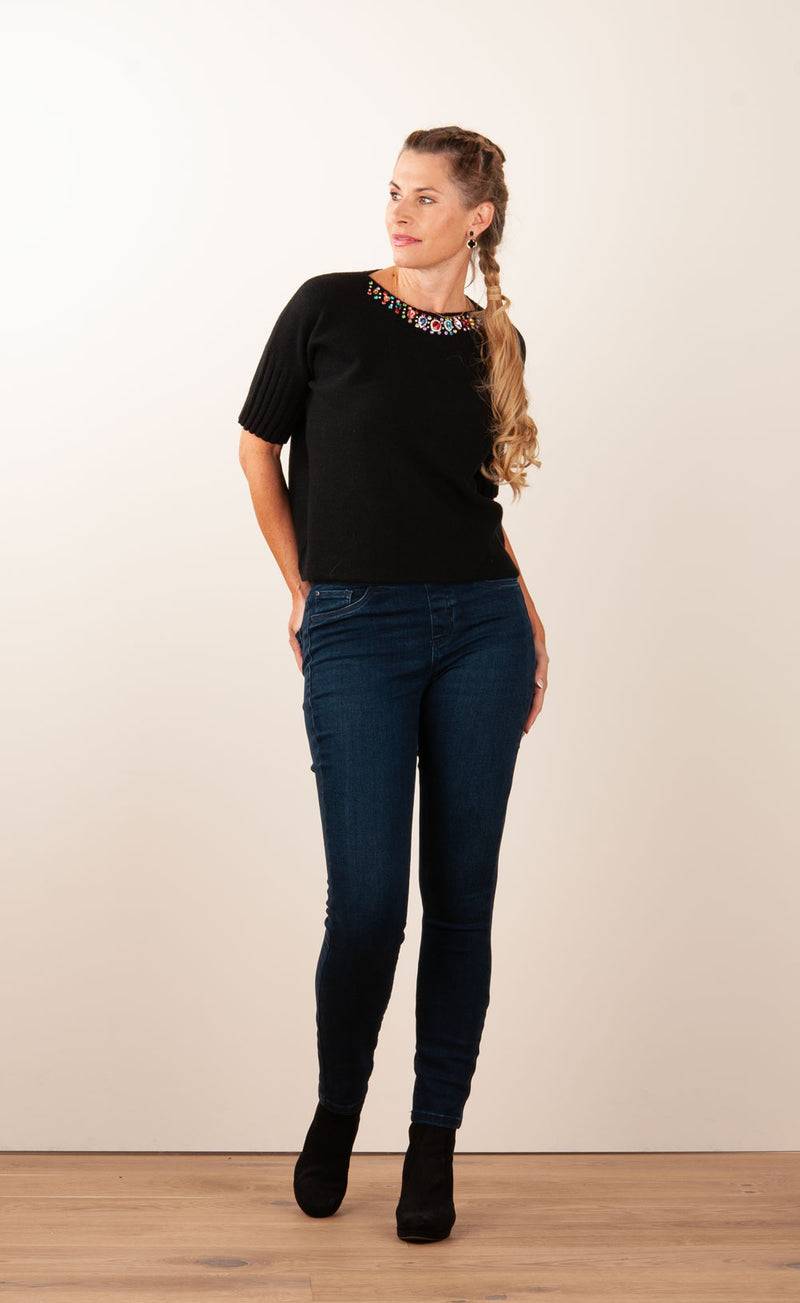 Candy Pullover „Strass“ Schwarz Online Outlet